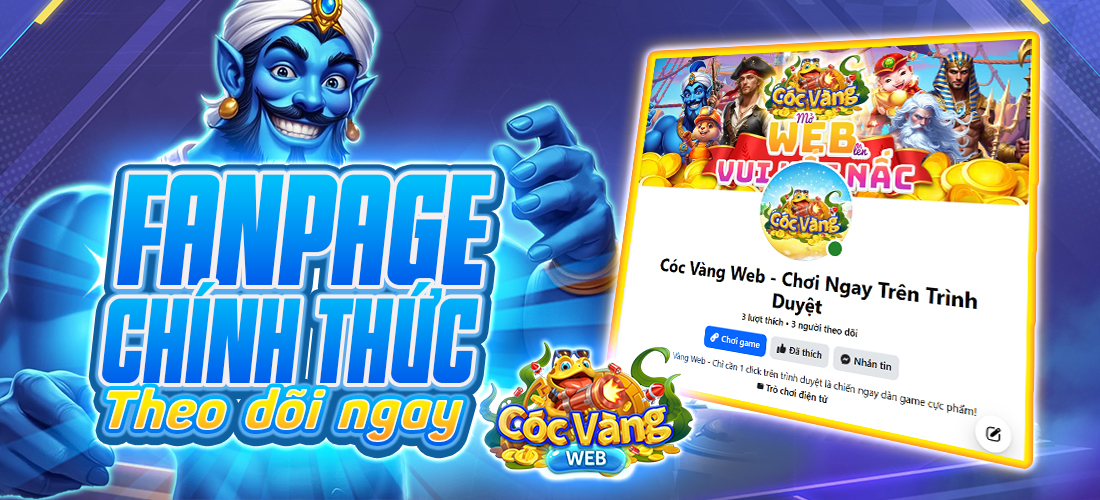 THÔNG BÁO FANPAGE CHÍNH THỨC CÓC VÀNG WEB